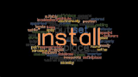 other words for installed